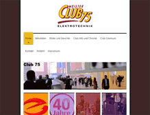 Tablet Screenshot of club75.de